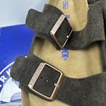 Birkenstock Arizona Mocca Brown Soft Footbed Suede Leather Women Sandals Size 8 Photo 3