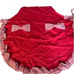 Vintage Style Red Gingham Detail Apron Retro Rockabilly Pinup Country Cottage Photo 4