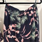 Miss Avenue JustFab Tropical Print Halter Top Wide Leg Pant 2pc Set Blue Pink M Photo 8