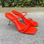 Cult Gaia Lydia gold-heel square-toe strappy leather sandal size IT 36 US 6 NEW Photo 5