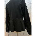 CAbi Agency Peplum Jacket 6 Style 3549 Blazer Suit Ponte Knit Coat Lined Black Photo 6