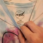 Nasa long sleeve tye dye cropped top shirt size small Pink Photo 2