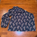 Ulla Johnson  Enid‎ One Shoulder Blouse Shirt Jet Floral Size 8 Photo 1