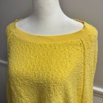 Free People Found My Friend Bouclé Pullover Sweater Sunshine Yellow Medium Photo 3