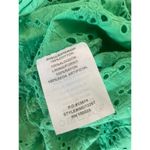 Emory park  Eleanor Ruffle Sleeve Eyelet Top in Green Large  / L FEMININE Photo 6