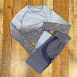 PINK - Victoria's Secret  Medium Seamless Ombre Gradient Leggings Crop Matching Set Photo 0