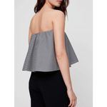 Babaton  Artizia Eckered Poplin Gingham Plaid Tube Top Blouse Photo 1