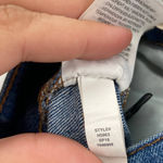 Madewell  Blue Denim Ripped Knee Raw Hem Distressed High Rise Boyfriend Jeans Photo 6