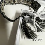 Christian Dior Friendship Bracelet Navy Blue Gold Embroidered Bracelet Women Photo 2