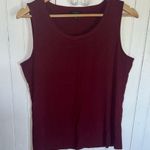 Talbots  Tank Top Burgundy Size L Photo 0