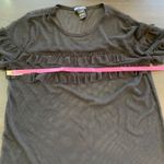 Hot Topic Goth Mesh Ruffle Top by  SM Sheer Black Y2K Grunge Festival Vibes Punk Photo 4