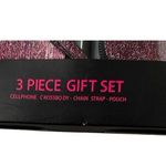 No Boundaries  3 pc Pink Glitter Cellphone Crossbody Purse Chain Strap & Pouch Photo 4