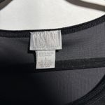 Oleg Cassini VTG 90s Cassini Black Velvet Maxi Dress Side Slit Scoop Neck Short Sleeve L Goth Photo 2