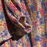 ASOS DESIGN Tall plisse long sleeve bust detail dress blue ditsy floral 12 Tall White Photo 9