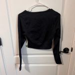 OFFLINE by Aerie Black Ribbed Long Sleeve‎ Cropped Workout Top Large NWT Photo 5