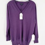 Universal Standard NWT  Purple V-Neck Raglan Pullover Sweater Size 4XS US 0 Photo 0