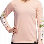 Adidas  Women’s Rose Long Sleeve Shirt Peach Color Photo 0