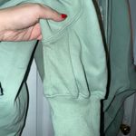 1987 Sage Green Women's Cropped Hoodie Photo 4
