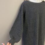 Madewell Heather Gray Merino Wool Pullover Sweater Dress w/ Button Accent-Medium Photo 7