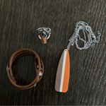 Contemporary Jewelry Set Necklace, ring and bracelet Silver Photo 14