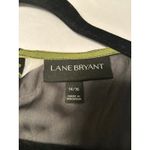 Lane Bryant  black white and green sleeveless dress with pleated skirt, sz 14/16 Photo 6