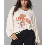 Anthropologie  Pilcro Def Leppard Varsity Sweatshirt Size Medium Photo 3