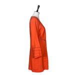 Lena Gabrielle Linen Long Jacket Bell Sleeve Open Front Coral Women’s Size 10 Orange Photo 2