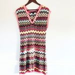 BCBG Max Azria Crocheted Chevron Silk dress size Medium‎ Photo 2