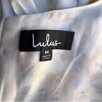 Lulus  French Countryside White and Yellow Floral Print High-Low Dress M Photo 4