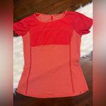 Lululemon Run Fast Track Short Sleeve Top Love Red Size 4 Running Photo 3