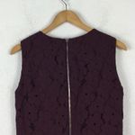 Diane Von Furstenberg  Carpreena Burgundy Lace Floral Sleeveless Dress Size 8 Photo 12