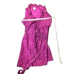 Loft Ann Taylor Ruffle Wrap Dress Pink Purple Cheetah Animal Print Fully Lined 0 Photo 8