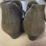 Eileen Fisher Gray Brown Leather Lagenlook Coastal Minimalist Stacked He… Photo 3