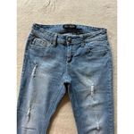 Love Nation Capri Blue Jeans Medium Wash Rhinestone Jeweled Pants Sz 8 Photo 1