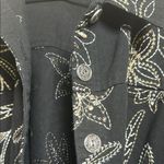 Studio Works Women’s Black And White Floral Embroidered Jacket 1X-2X Photo 2