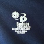 BADGER SPORT Custom Sport Blend 1/4 Zip Blue Pullover Activewear Top ~ Womens XL Photo 5
