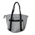 Aimee Kestenberg  Capri Large Tote OS Gray Black Neoprene Travel Shoulder Bag Photo 1