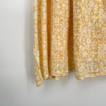 American Eagle Womens Yellow Spaghetti Straps Floral Cottage Core Sundress Large Photo 9