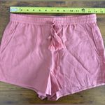 ANDIE NWT The Short Women's XS Elastic Waistband Pockets Linen Blend Coral Photo 3