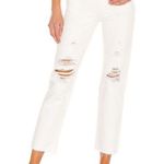 Levi's Levi’s cream Wedgie button fly 31 crop frayed bottom holes so cute Photo 0