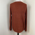 Stitch Fix  RD Style Josslyn V-Neck Sweater Burnt Orange Chunky Knit Cotton Large Photo 7