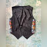 Vintage 90s Basic Editions Halloween print cotton vest, size large Black Photo 8