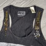 Diesel  beaded rhinestone tie dye sleeveless tank top regular fit size small cott Photo 1