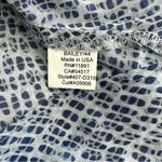 Bailey 44 Blue Fern Abstract V-neck Wrap Blouse Size Large Photo 9