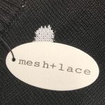 Mesh & Lace Snowman Sweater, Black, White, Large Size M Photo 7