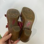 Clarks Born Timia raspberry pink leather sandals heels women’s size‎ 9 casual summer Photo 7