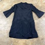 Sophie Max Black Tunic Dress with 3/4 Sleeves and Mandarin Collar
Size: small Photo 2