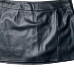 Aeropostale  Soft Faux Leather Black Mini Skort Size XL Photo 0