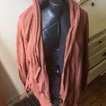 Leith dusty rose drape front cardigan with pockets Photo 0