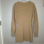 English Factory  neutral wool blend knit mini sweater dress women’s size small Photo 4